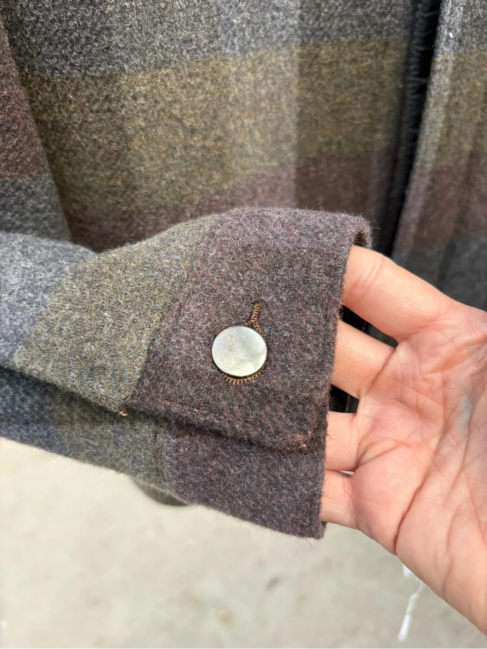 Topman Multicolor Plaid Field Jacket with Black Sherpa Collar
